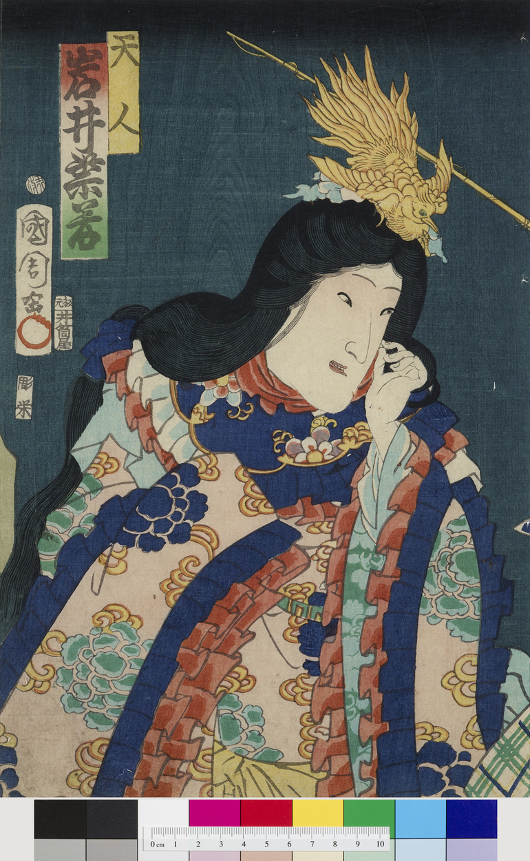 The Actor Shijaku Iwai as a Heavenly Being, Toyohara Kunichika – Our Room Participant&nbsp;Interpretation